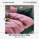 Bộ chăn ga gối | Cotton Organic | 5 món | 160x200cm, 180x200cm, 200x220cm | Mallad mix Hồng | Mềm mại, Kháng khuẩn, Thấm hút | OCTOBER BEDDING (Copy) (Copy)