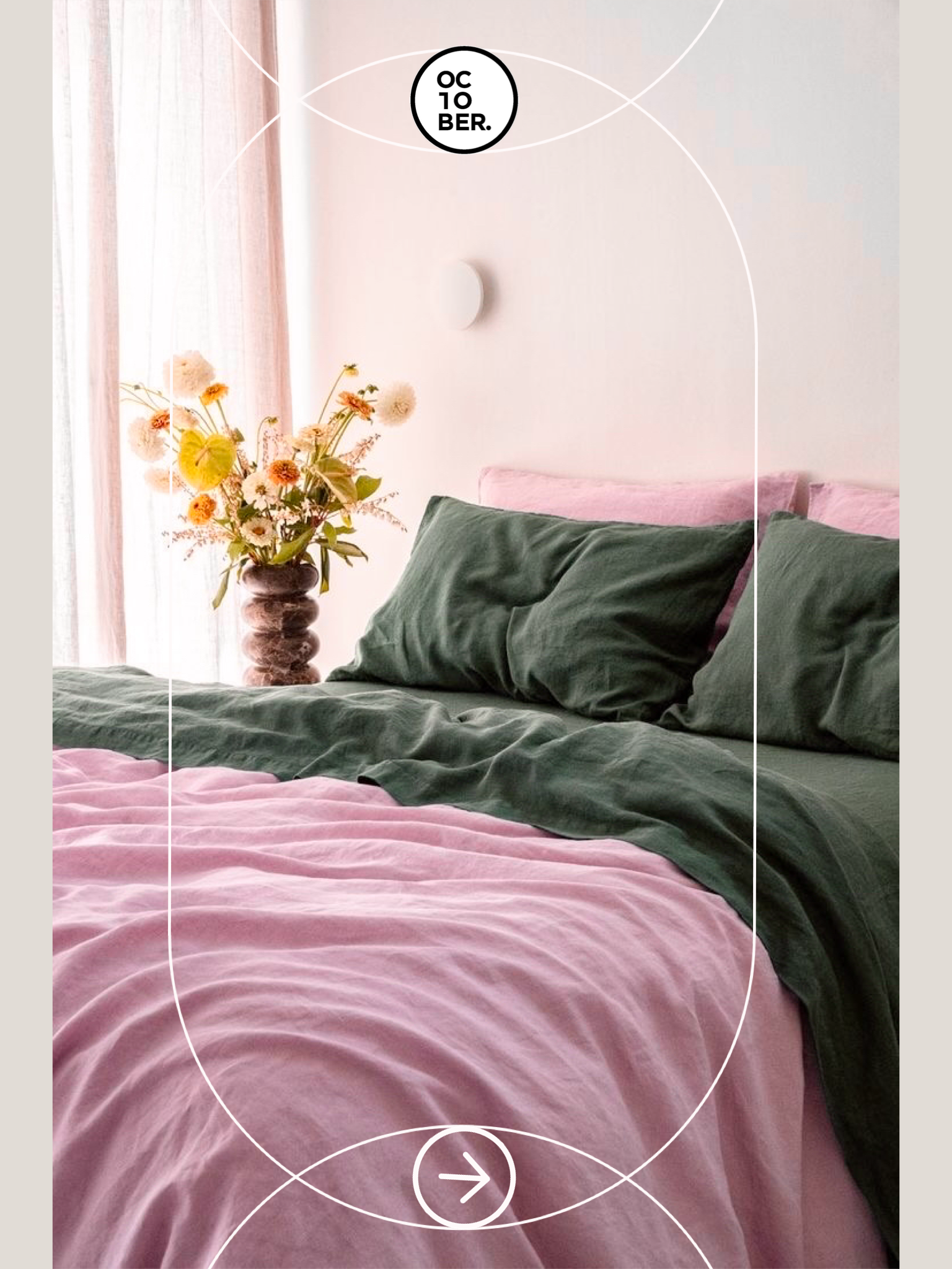 Bộ chăn ga gối | Cotton Organic | | 5 món | 160x200cm, 180x200cm, 200x220cm | Lilac mix Mallard | Mềm mại, Kháng khuẩn, Thấm hút | OCTOBER BEDDING