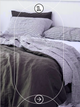 Bộ chăn ga gối | Cotton Organic | | 5 món | 160x200cm, 180x200cm, 200x220cm | Chive mix Sọc Xám | Mềm mại, Kháng khuẩn, Thấm hút | OCTOBER BEDDING