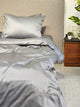 Bộ chăn ga gối | Jacquard Tencel | Trơn 60s | | 5 món | 160x200cm, 180x200cm, 200x220cm | Xám Silver | Mềm mại, Kháng khuẩn, Thấm hút | OCTOBER BEDDING