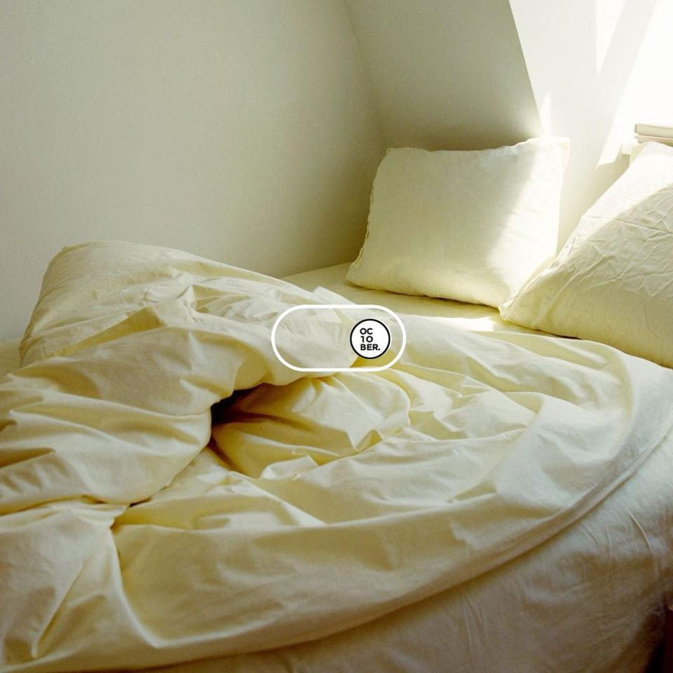 Bộ chăn ga gối | Cotton Organic | | 5 món | 160x200cm, 180x200cm, 200x220cm | Lemon | Mềm mại, Kháng khuẩn, Thấm hút | OCTOBER BEDDING