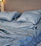 Bộ chăn ga gối | Jacquard Bamboo | Dệt Vân 80s | | 5 món | 160x200cm, 180x200cm, 200x220cm | NILE BLUE | Mềm mại, Kháng khuẩn, Thấm hút | OCTOBER BEDDING