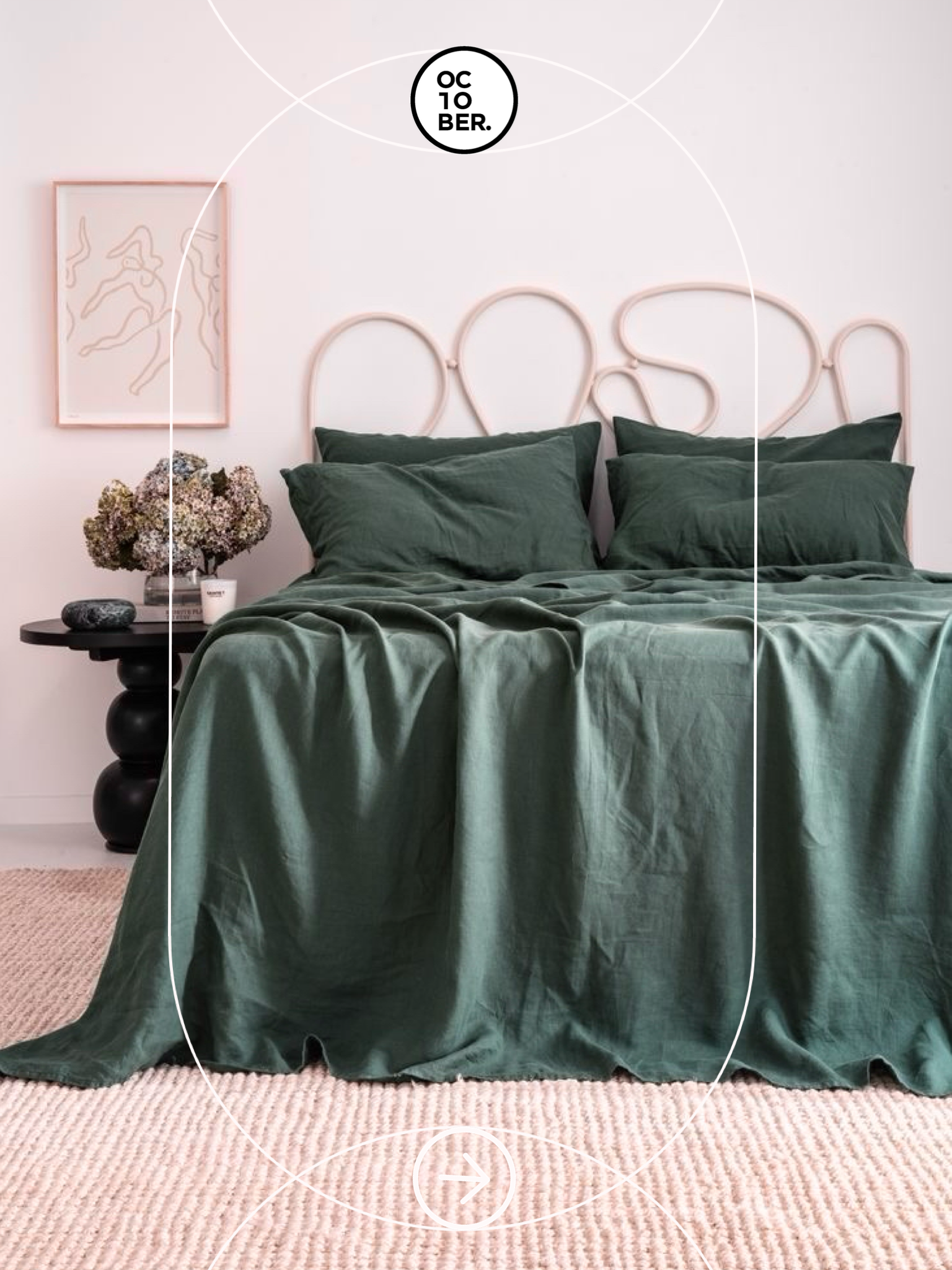 Bộ chăn ga gối | Cotton Organic | | 5 món | 160x200cm, 180x200cm, 200x220cm | Mallard | Mềm mại, Kháng khuẩn, Thấm hút | OCTOBER BEDDING