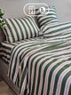 Bộ chăn ga gối | Jacquard Tencel | Họa Tiết 60s | | 5 món | 160x200cm, 180x200cm, 200x220cm | Sọc Xanh Lá, Sọc Đỏ & Trắng | Mềm mại, Kháng khuẩn, Thấm hút | OCTOBER BEDDING