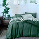 Bộ chăn ga gối | Jacquard Tencel | Trơn 60s | | 5 món | 160x200cm, 180x200cm, 200x220cm | Teal Green mix Sage | Mềm mại, Kháng khuẩn, Thấm hút | OCTOBER BEDDING