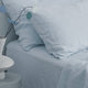 Bộ chăn ga gối | Cotton Organic | | 5 món | 160x200cm, 180x200cm, 200x220cm | Xanh Mây | Mềm mại, Kháng khuẩn, Thấm hút | OCTOBER BEDDING