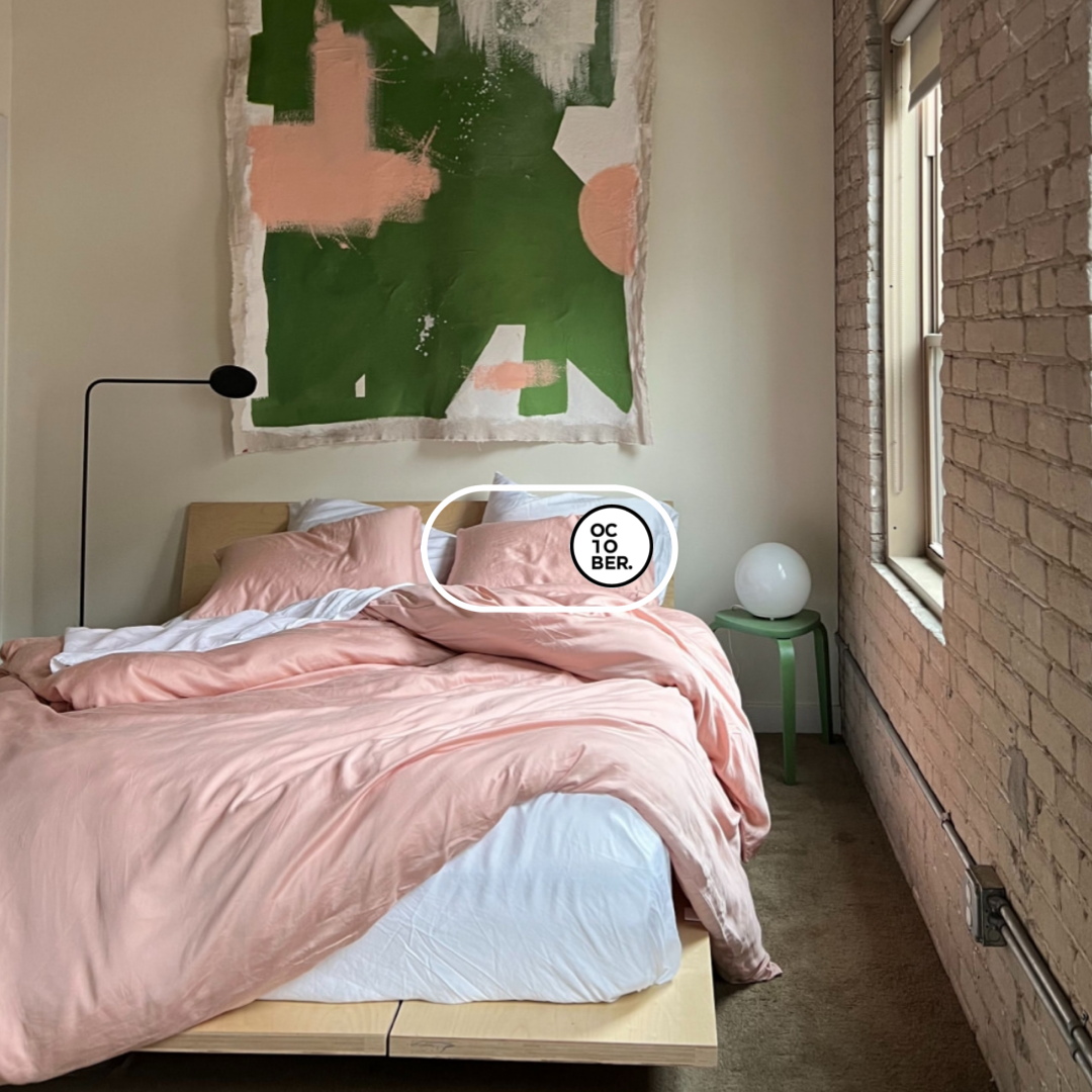 Bộ chăn ga gối | Jacquard Bamboo | Trơn 80s | | 5 món | 160x200cm, 180x200cm, 200x220cm | MOCHA MOUSSE mix TRẮNG TINH KHIẾT | Mềm mại, Kháng khuẩn, Thấm hút | OCTOBER BEDDING