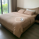 Bộ chăn ga gối | Cotton Organic | | 5 món | 160x200cm, 180x200cm, 200x220cm | Nâu Sand | Mềm mại, Kháng khuẩn, Thấm hút | OCTOBER BEDDING
