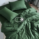 Bộ chăn ga gối | Jacquard Tencel | Trơn 60s | | 5 món | 160x200cm, 180x200cm, 200x220cm | Teal Green | Mềm mại, Kháng khuẩn, Thấm hút | OCTOBER BEDDING