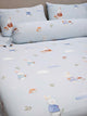 Vải Lạnh Cool Fabric Thỏ Xanh – Size 160x200, 180x200 Mát Lạnh, Đa Dạng Họa Tiết Chăn Lõi Bông Microfiber Mát Lạnh OCTOBER BEDDING