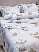 Bộ chăn ga gối | Jacquard Bamboo Premium | Dệt Vân 80s | Tàu Bay | 5 món | 160x200cm, 180x200cm, 200x220cm | | Mềm mại, Kháng khuẩn, Thấm hút | OCTOBER BEDDING
