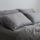Bộ chăn ga gối | Jacquard Tencel | Trơn 60s | | 5 món | 160x200cm, 180x200cm, 200x220cm | Xám Đậm | Mềm mại, Kháng khuẩn, Thấm hút | OCTOBER BEDDING