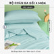 Bộ Chăn Ga 4 Món Vải Lạnh Cool Fabric Đủ Màu có sẵn Size 160x200, 180x200 Mát Lạnh, Đa Dạng Họa Tiết, Chăn Lõi Bông Microfiber Mát Lạnh OCTOBER BEDDING