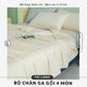 Bộ Chăn Ga 4 Món Vải Lạnh Cool Fabric Đủ Màu có sẵn Size 160x200, 180x200 Mát Lạnh, Đa Dạng Họa Tiết, Chăn Lõi Bông Microfiber Mát Lạnh OCTOBER BEDDING