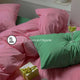 Bộ chăn ga gối | Cotton Organic | 5 món | 160x200cm, 180x200cm, 200x220cm | Xanh Lá Cây mix Hồng | Mềm mại, Kháng khuẩn, Thấm hút | OCTOBER BEDDING (Copy)