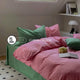 Bộ chăn ga gối | Cotton Organic | 5 món | 160x200cm, 180x200cm, 200x220cm | Xanh Lá Cây mix Hồng | Mềm mại, Kháng khuẩn, Thấm hút | OCTOBER BEDDING (Copy)
