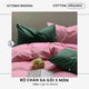Bộ chăn ga gối | Cotton Organic | 5 món | 160x200cm, 180x200cm, 200x220cm | Mallad mix Hồng | Mềm mại, Kháng khuẩn, Thấm hút | OCTOBER BEDDING (Copy) (Copy)