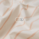 Bộ Drap Cotton Organic - Nền Trắng Sọc Cam 1cm