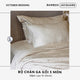 Bộ chăn ga gối | Jacquard Bamboo Premium | Dệt Vân 80s | | 5 món | 160x200cm, 180x200cm, 200x220cm | Sọc 1cm Champion Ivory | Mềm mại, Kháng khuẩn, Thấm hút | OCTOBER BEDDING