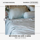 Bộ chăn ga gối | Jacquard Bamboo Premium | Dệt Vân 80s | | 5 món | 160x200cm, 180x200cm, 200x220cm | Hạt Cà Phê Night Blue | Mềm mại, Kháng khuẩn, Thấm hút | OCTOBER BEDDING