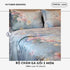 Bộ chăn ga gối | Tencel 100s | 5 món | 160x200cm, 180x200cm, 200x220cm | Hoa Lá | Mềm mại, Kháng khuẩn, Thấm hút | OCTOBER BEDDING
