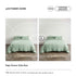 Bộ chăn ga gối | Cotton Organic | Green viền đen | 5 món | 160x200cm, 180x200cm, 200x220cm | Mềm mại, Kháng khuẩn, Thấm hút | OCTOBER BEDDING