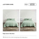 Bộ chăn ga gối | Cotton Organic | Green viền đen | 5 món | 160x200cm, 180x200cm, 200x220cm | Mềm mại, Kháng khuẩn, Thấm hút | OCTOBER BEDDING