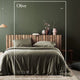 Bộ drap Bamboo Organic -  Olive mix Shell