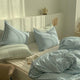 Bộ drap Cotton Organic - Caro Xanh nhỏ